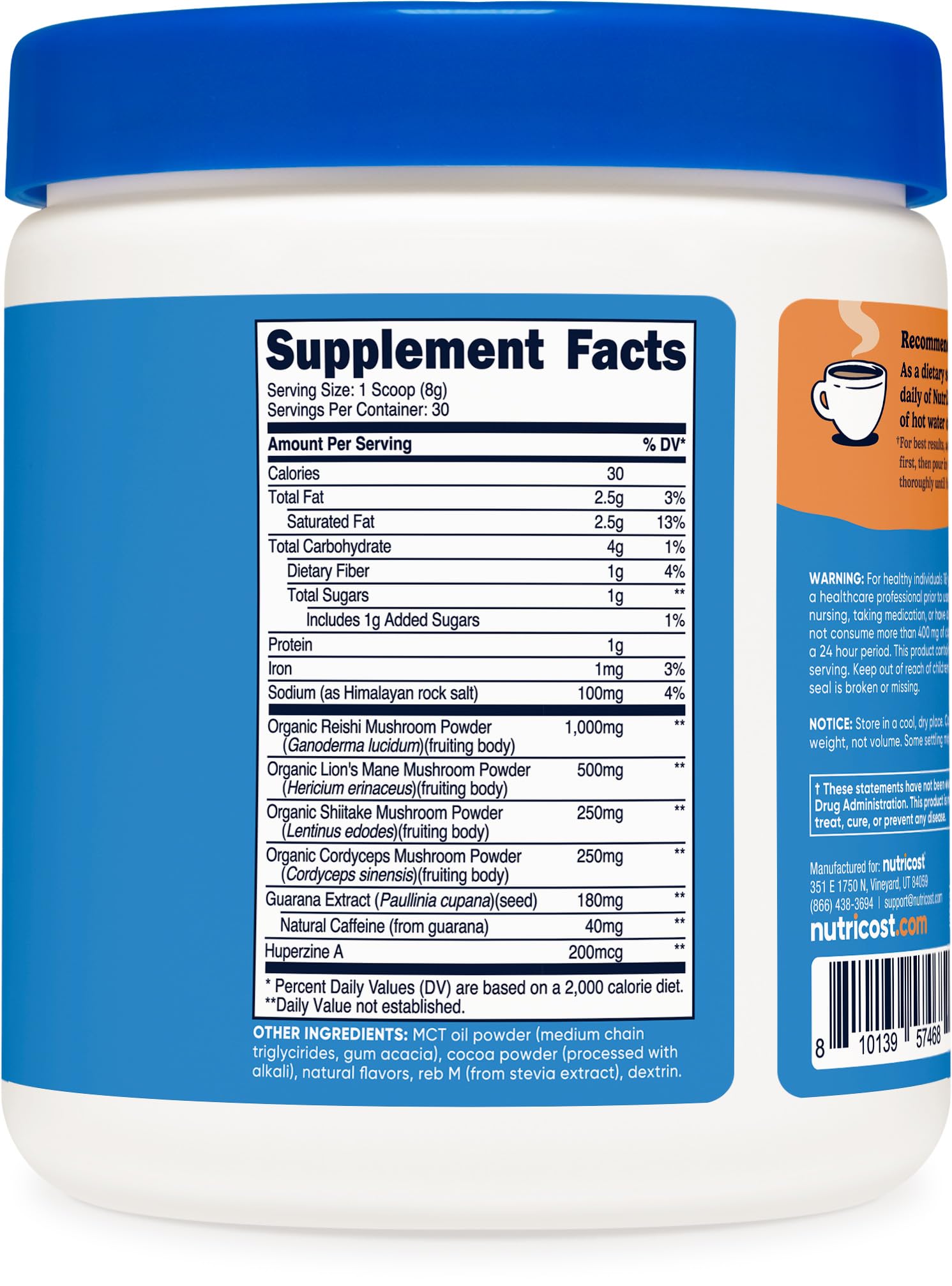 GMP-compliant facility and third-party testing seal
