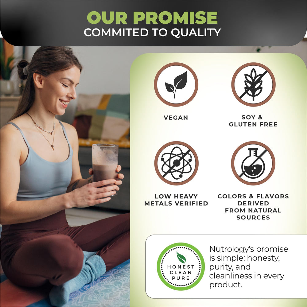 Powder being stirred into a smoothie