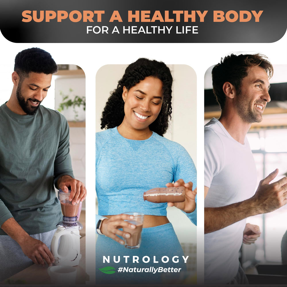 Nutrology TRIPACT 40 servings container on shelf indicating long-lasting supply