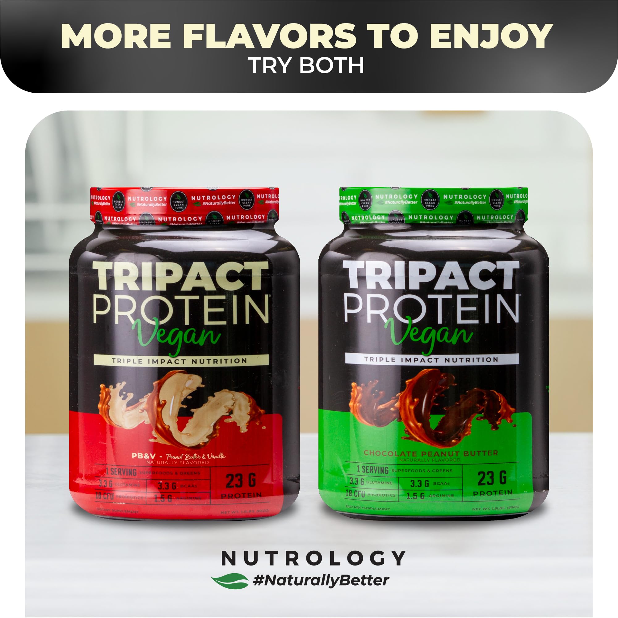 Nutrology TRIPACT shake being prepared with water demonstrates easy on-the-go mix