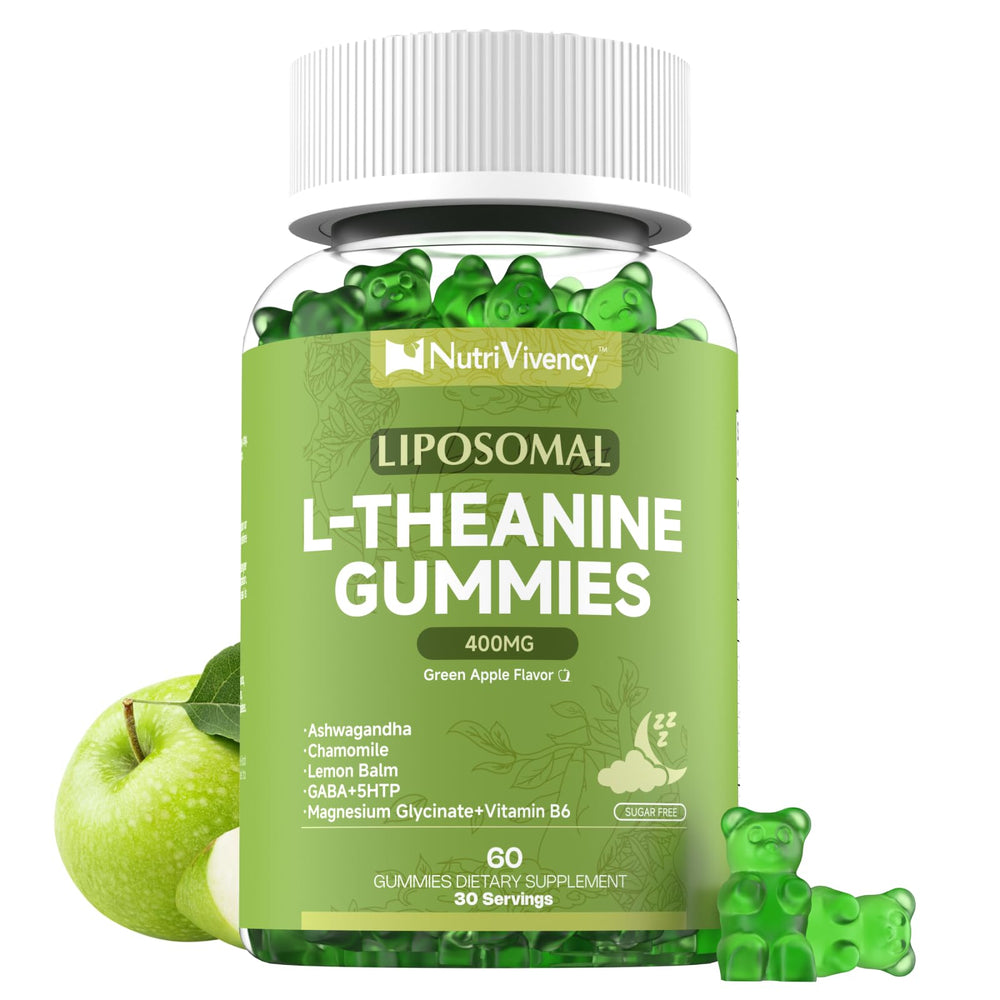 NutriVivency front packaging showing liposomal L-theanine benefits