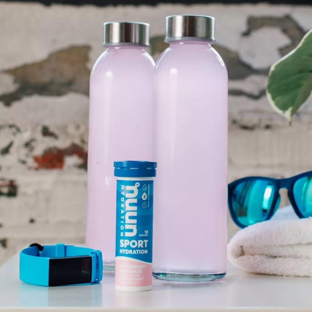 Daily use scenario with Nuun Active Strawberry Lemonade.