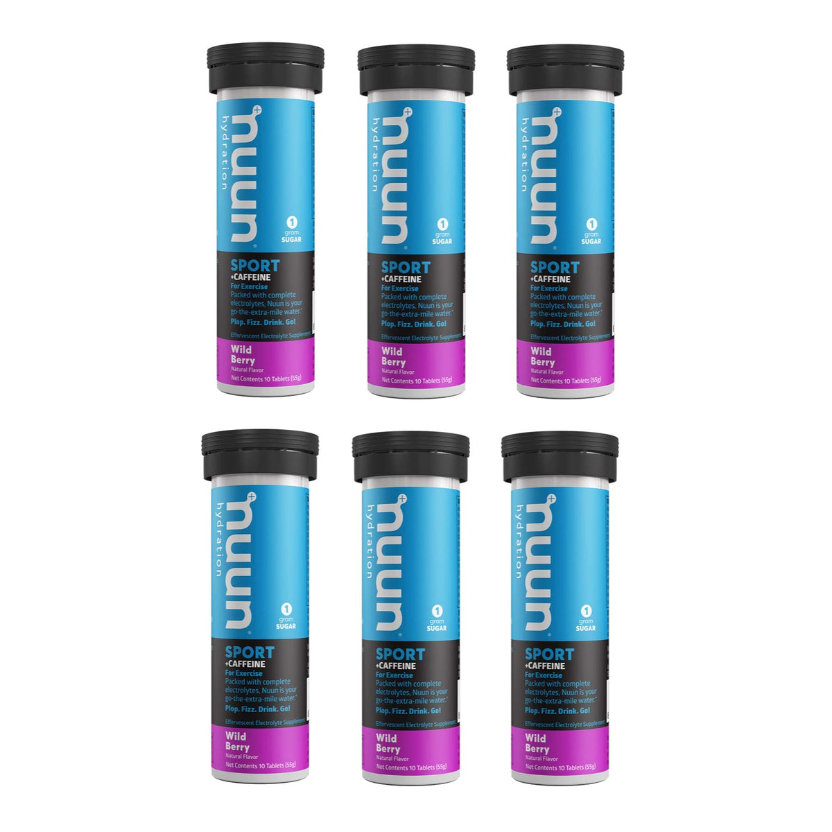 Nuun Bev Tube Energy Wildberry front label