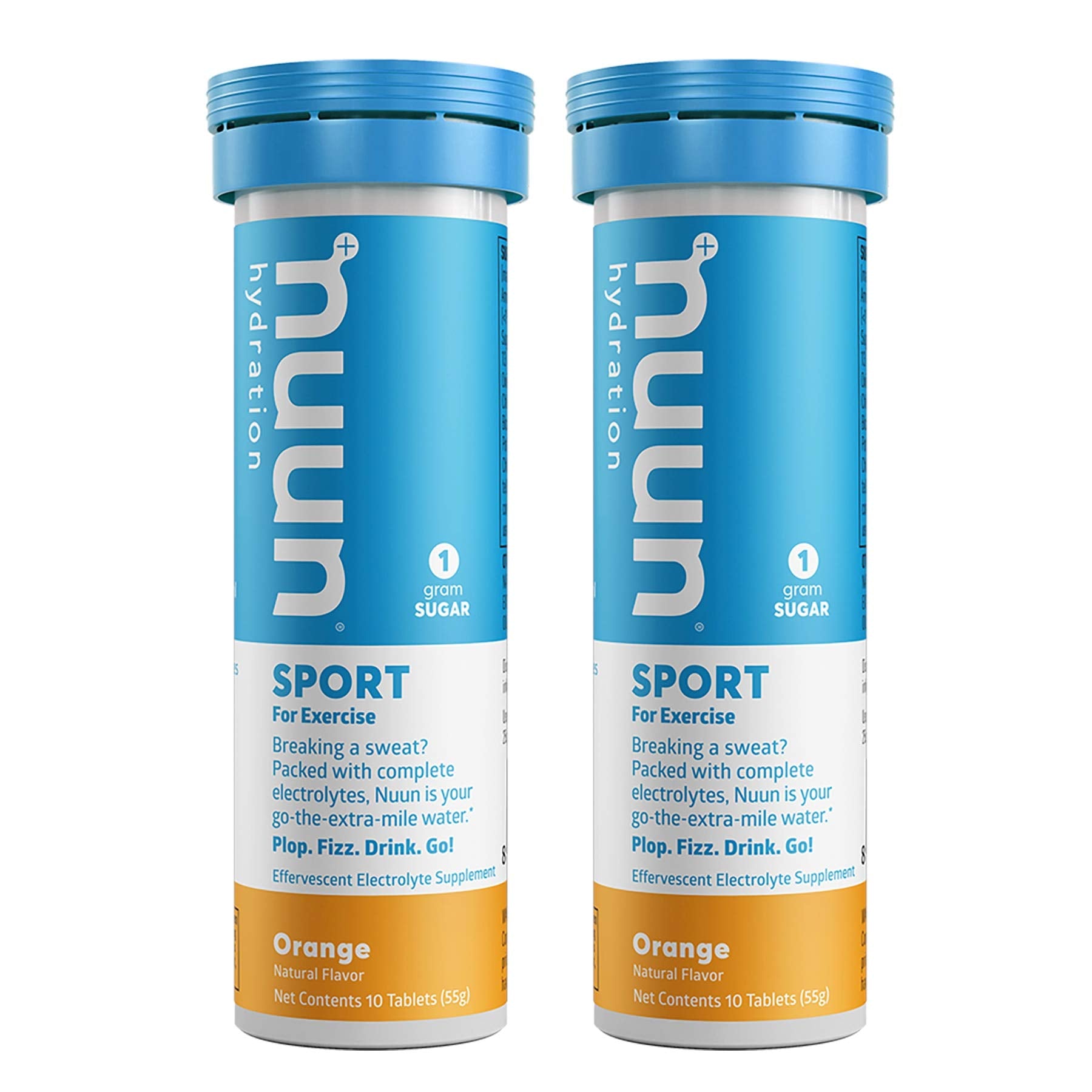 Nuun Bev Tube Orange packaging ready for travel and hydration.