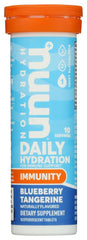 Nuun Immunity Blueberry Tangerine bottle with 10 tablets