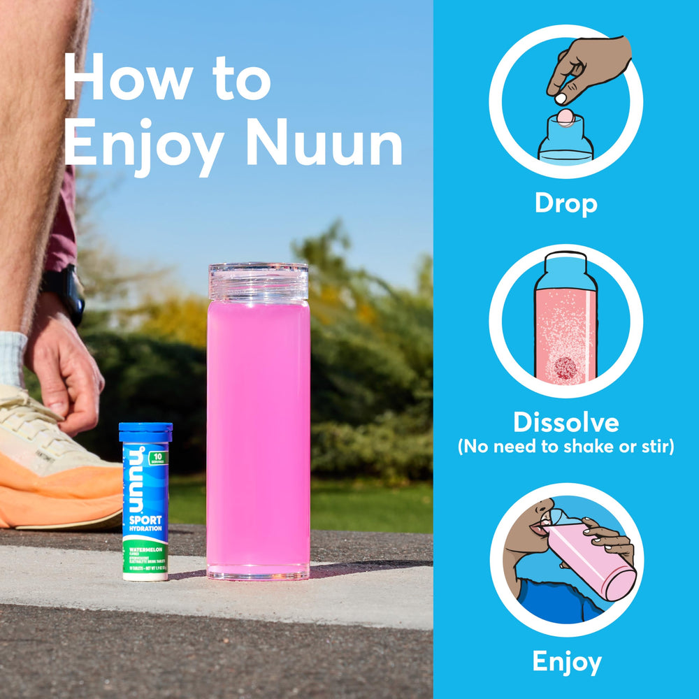 Ready to hydrate Nuun Sport Wild Berry flavor drink