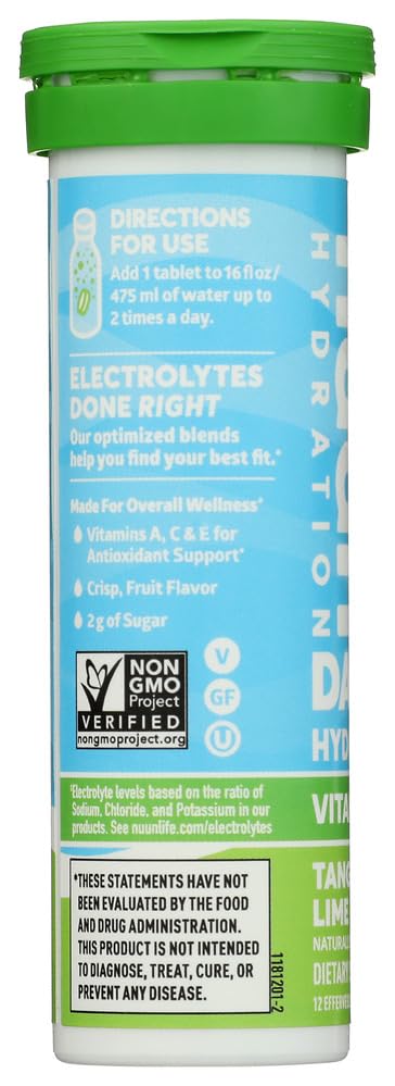 4-pack of Nuun Vitamins Tangerine Lime products