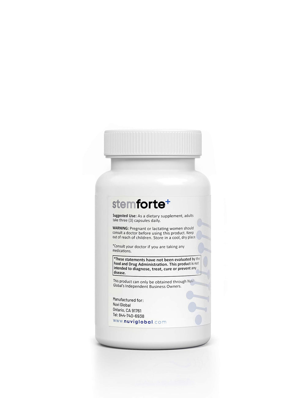 Close-up of Stemforte Plus capsules