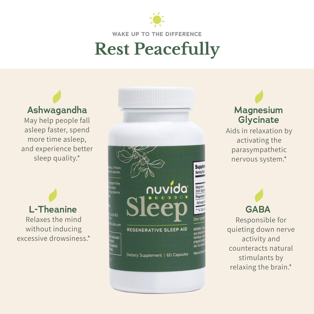 Nuvida Sleep capsules in a blister pack