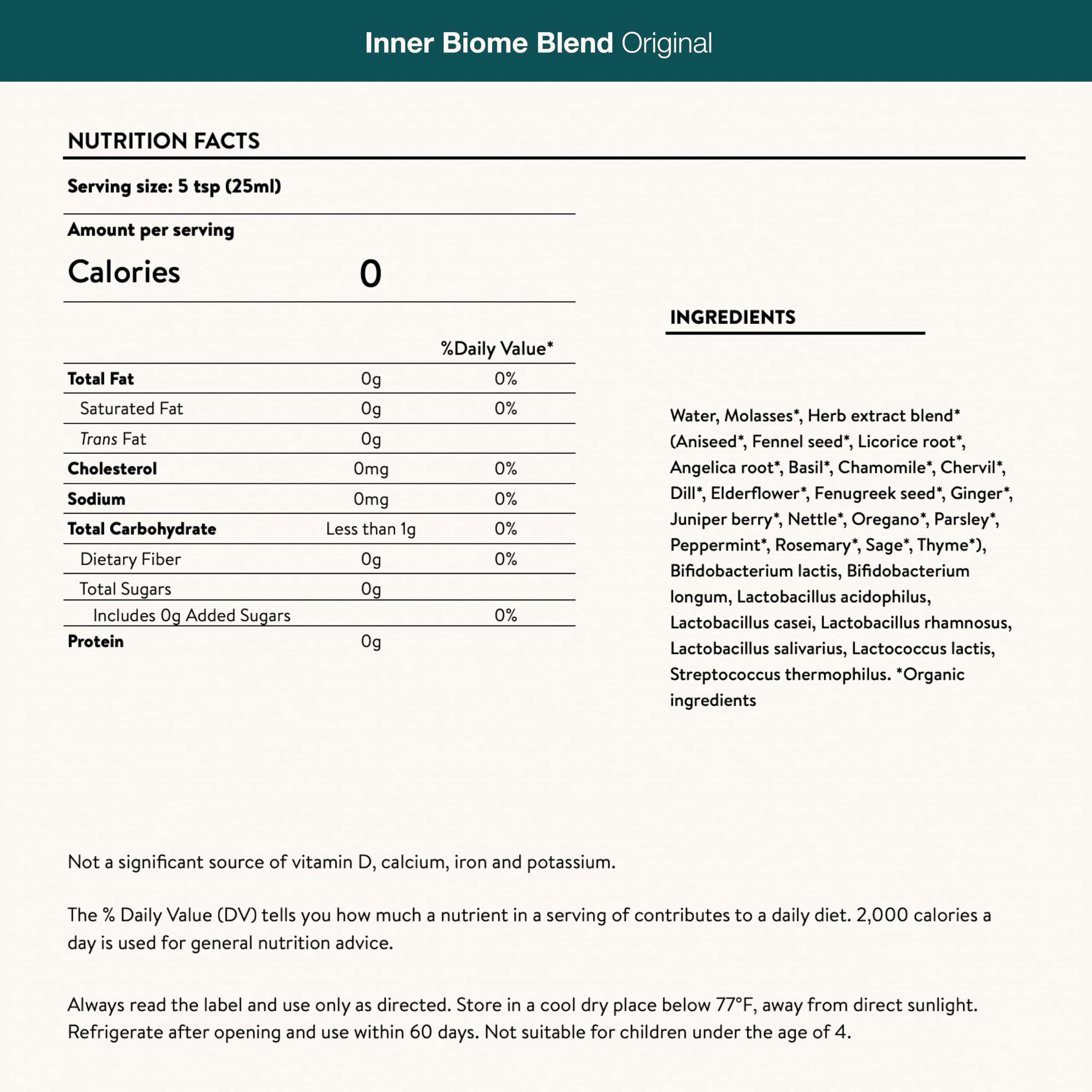Illustration of eight probiotic strains in Inner Biome Blend