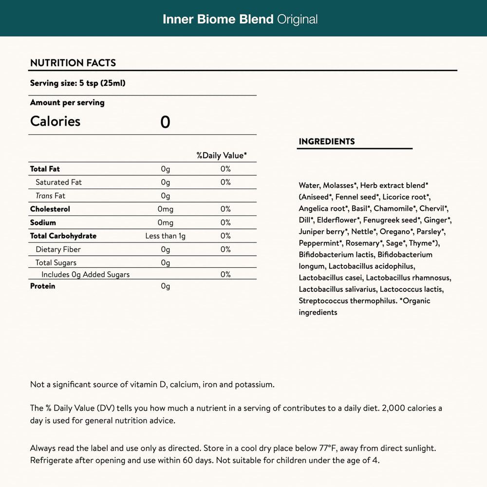Illustration of eight probiotic strains in Inner Biome Blend