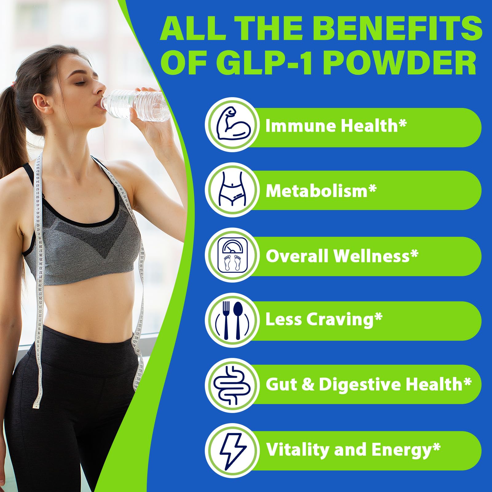 Nwiorte GLP-1 powder on yogurt with fruit for a gut-friendly snack