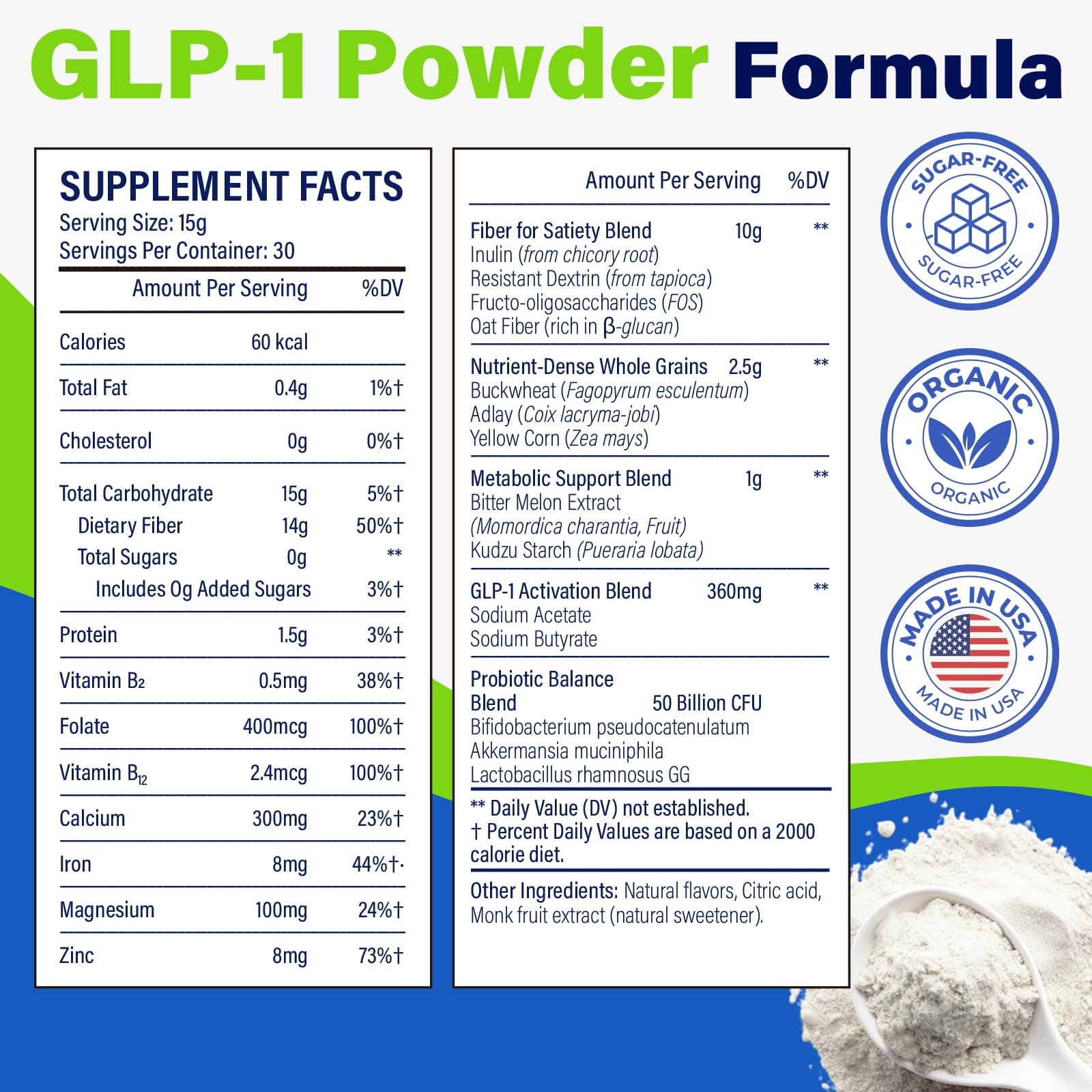 Nwiorte GLP-1 powder dissolving in water for convenient daily use