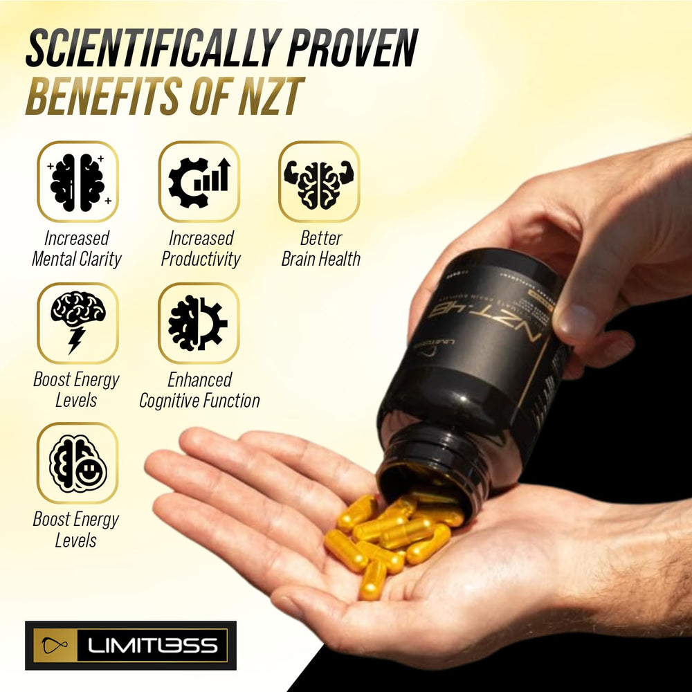 NZT-48 Brain Booster bottle back view
