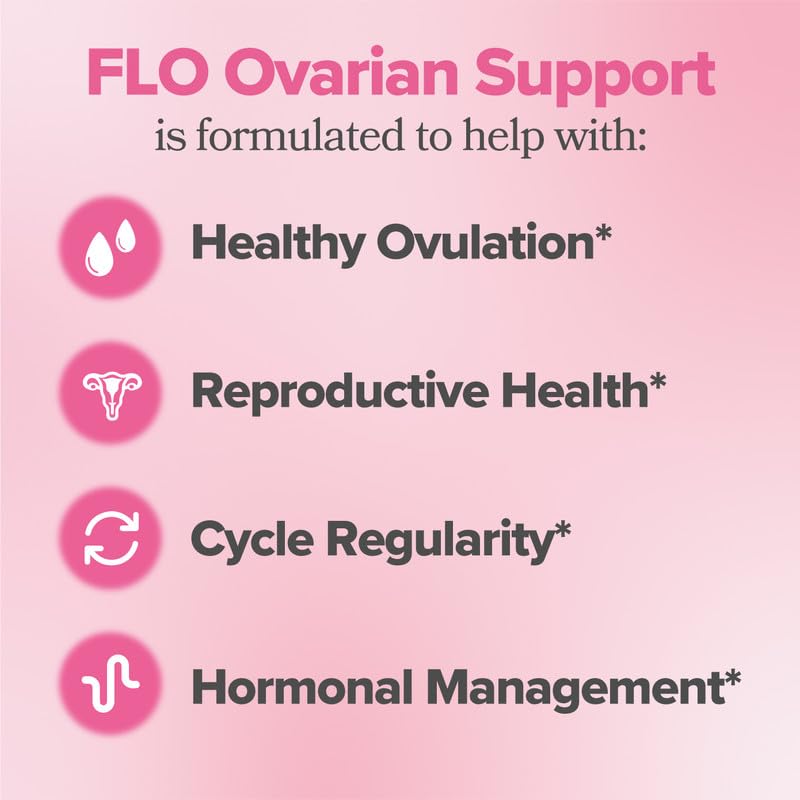 O Positiv FLO Ovarian capsule closeup highlighting vegan, gluten‑free texture and purity