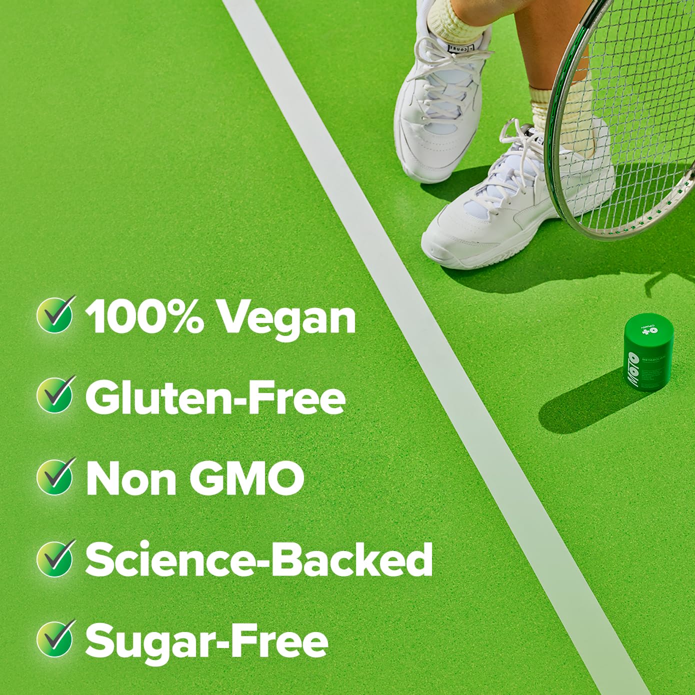 Two-capsule daily serving with meals