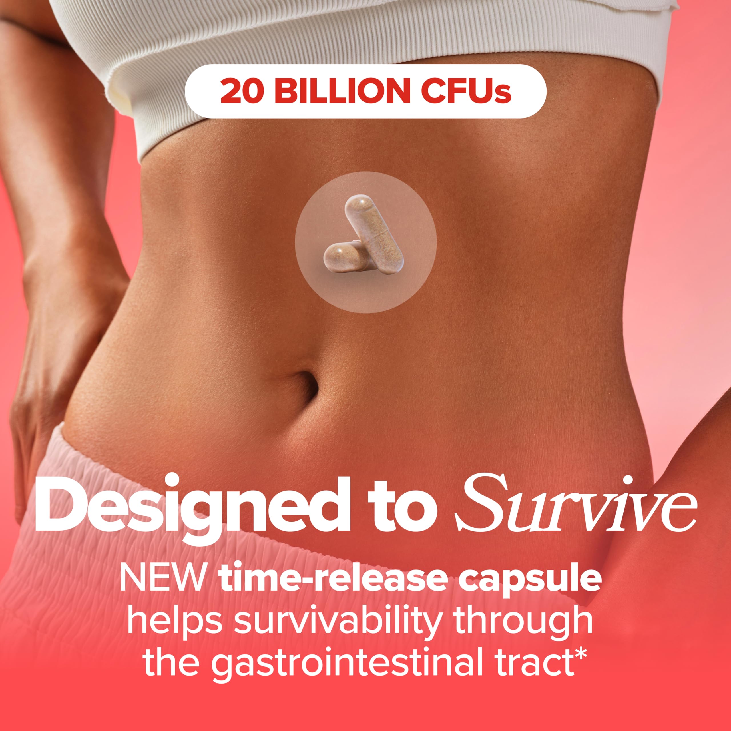 O Positiv URO Women's Probiotic 20B CFUs formulation supports balance across vaginal, gut, and skin microbiomes.