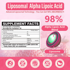 Two-pack Oakevlp liposomal ALA gummies packaging