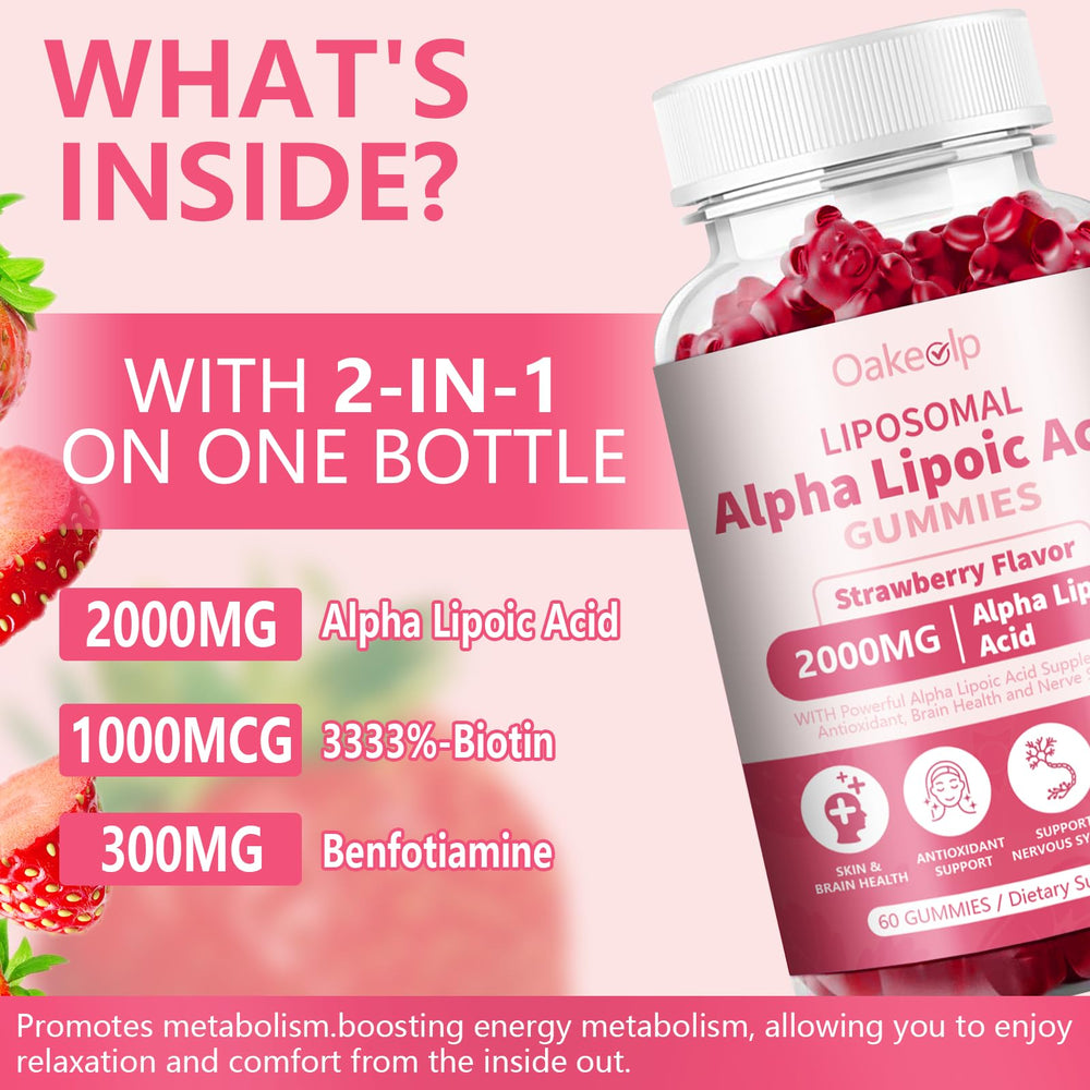 Close-up of strawberry-flavored gummies