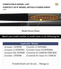 Close-up of soft, skin-friendly silicone nose pads for Oakley Actuator OO9250 OO9250A