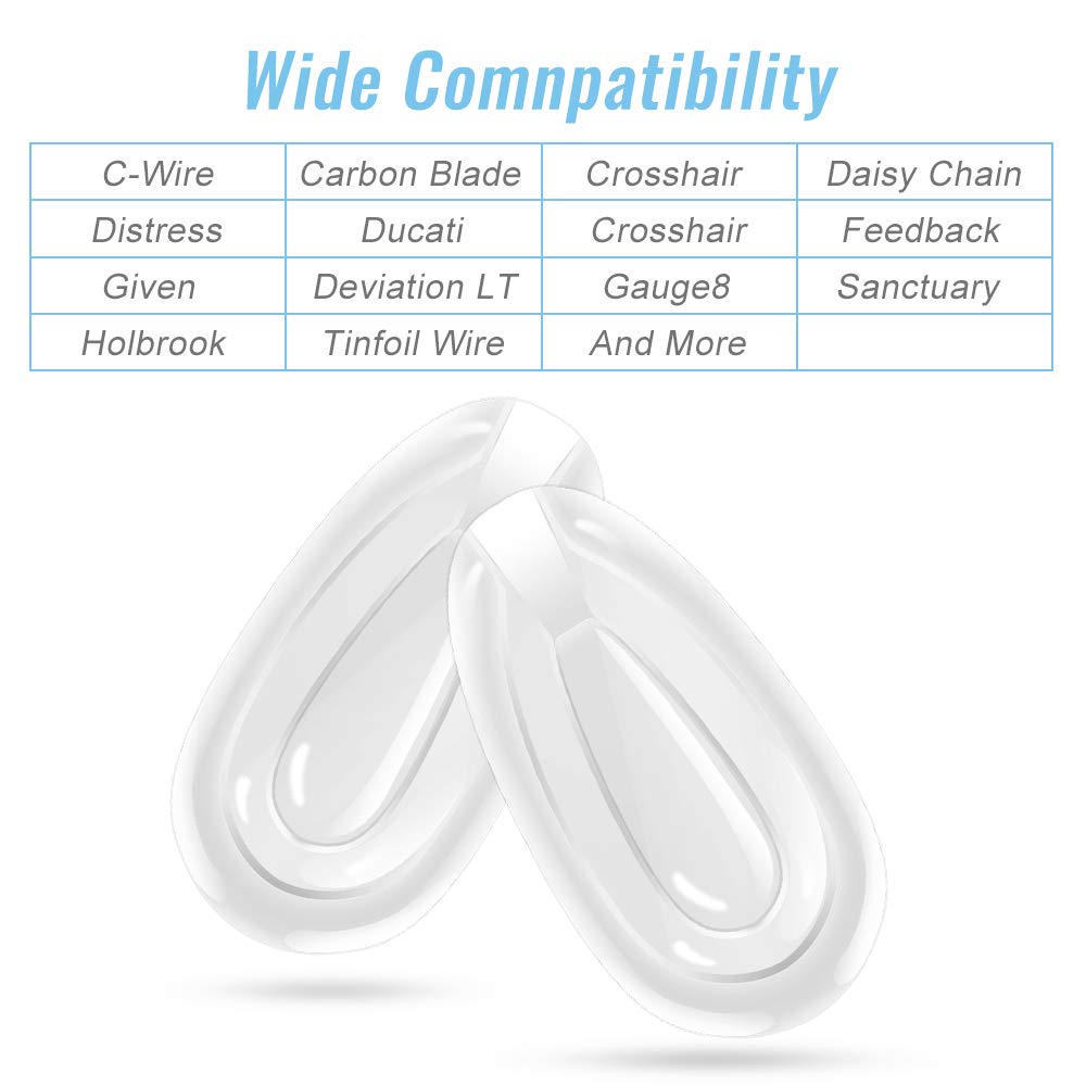 Soft silicone nose pads with air pocket design for comfort