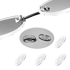 Three pairs of silicone SNAP IN nose pads for Oakley glasses (13mm oval).