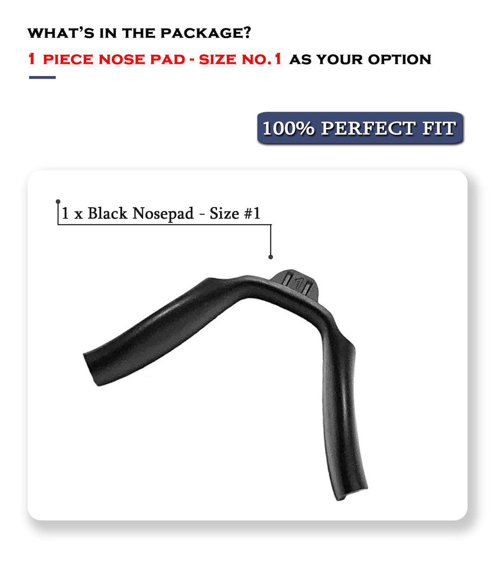 Easy tool-free installation of Oakley nose pads