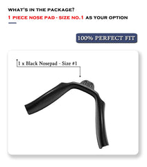 Easy tool-free installation of Oakley nose pads