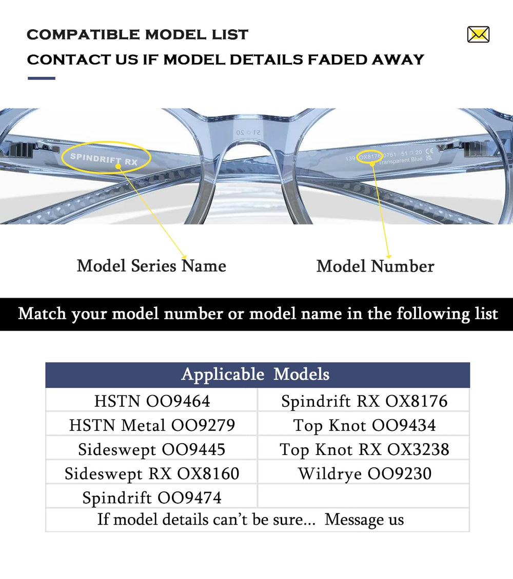 Black small size replacement nose pads fitted to Oakley frames