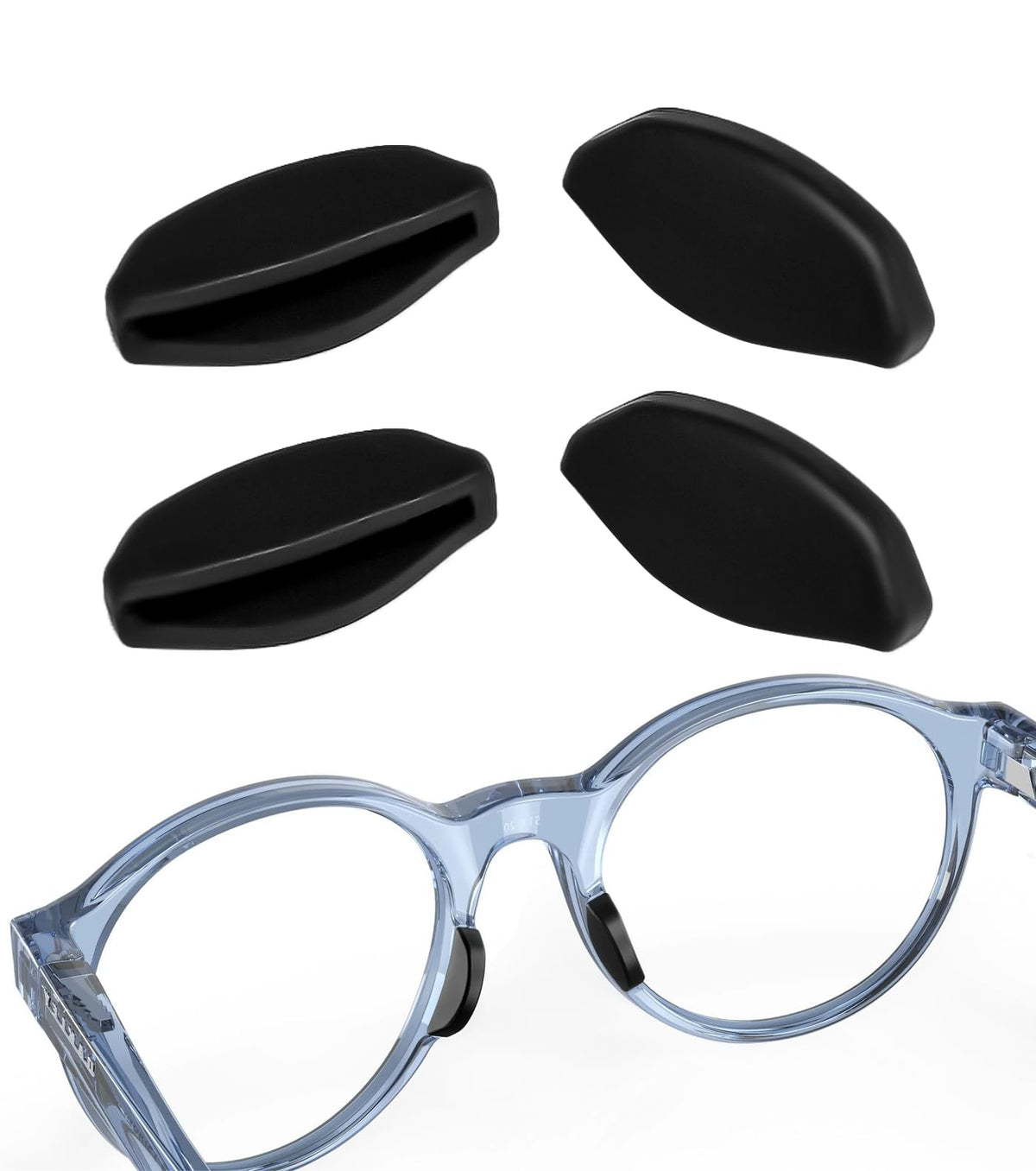 Replacement nose pads for Oakley Frogskins OO9284, OO9289, OO9464, OO9279 and OX frames (front view)