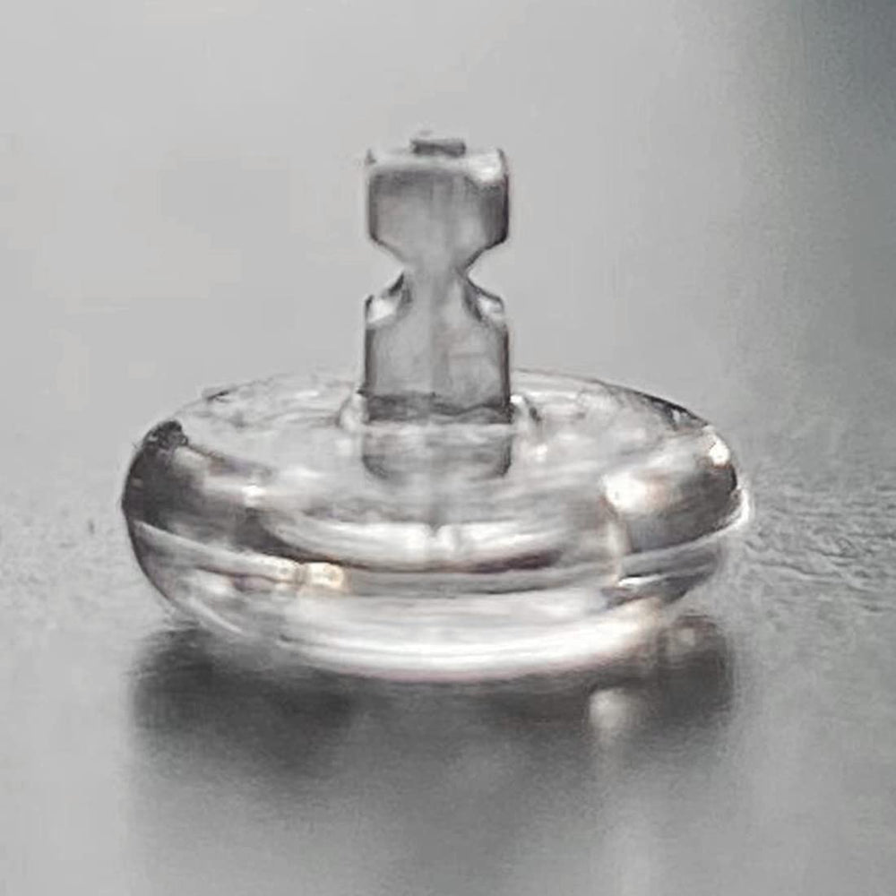 Oakley nose pads set in clear silicone for easy installation and comfort