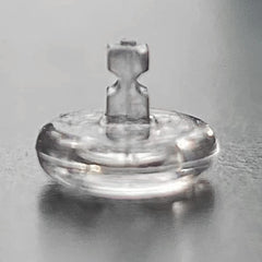 Oakley nose pads set in clear silicone for easy installation and comfort