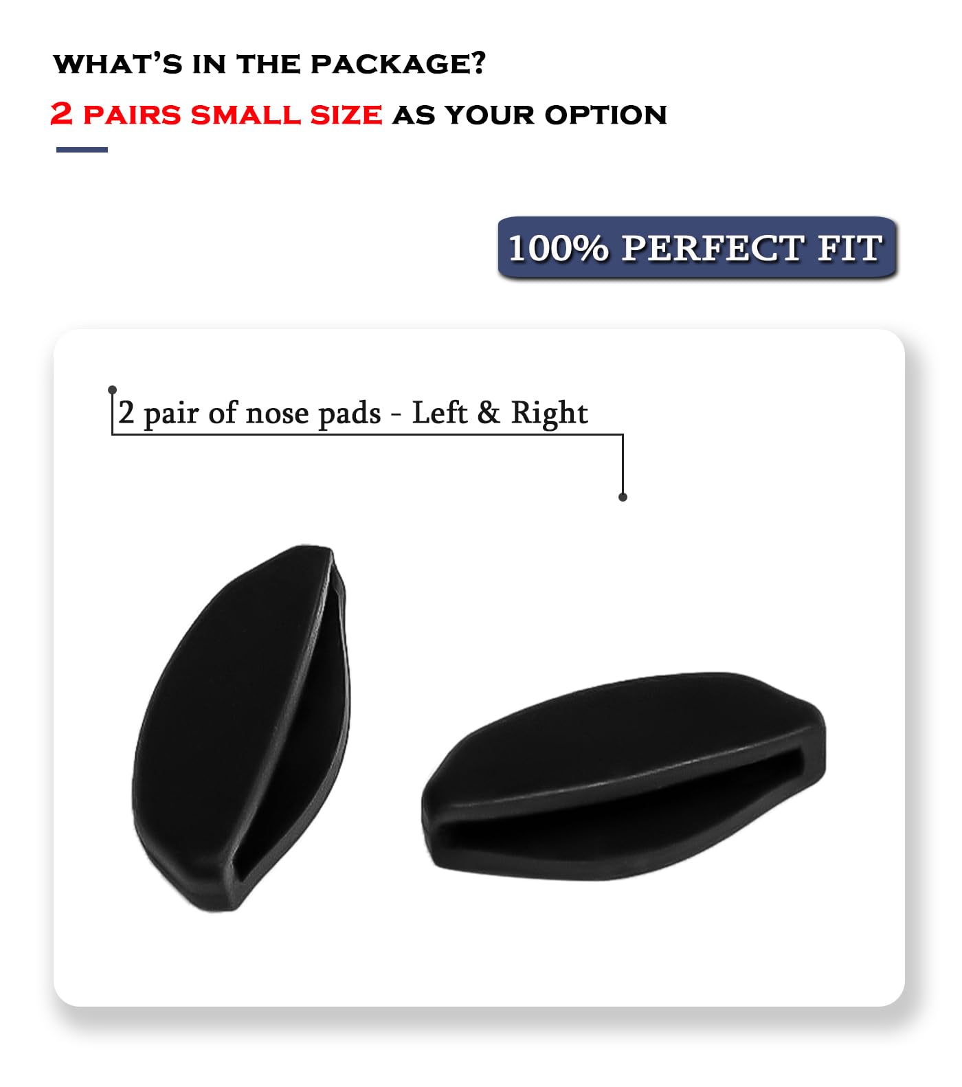 Easy install nose pads without tools