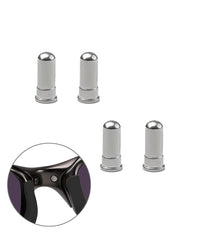 Close-up of silver nose bridge pin rivet detail for Oakley X Metal XX/X Metal Penny