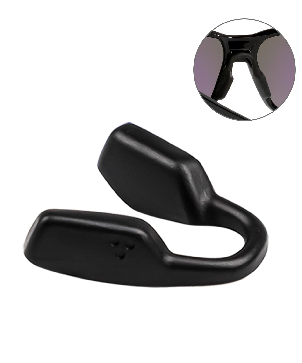 Close-up of silicone rubber nose pad material