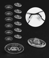 Six clear silicone nose pads for Oakley Coverdrive OX3129