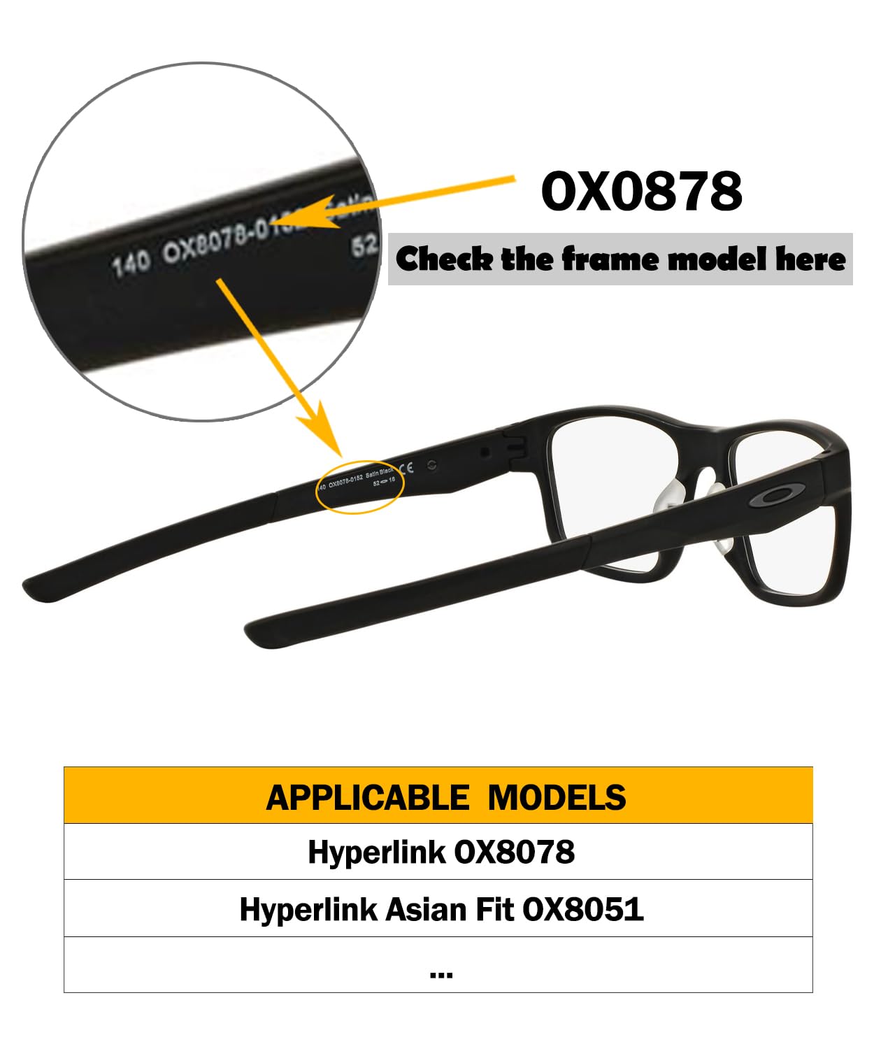 Packaging includes 1 pair of regular size nose pads