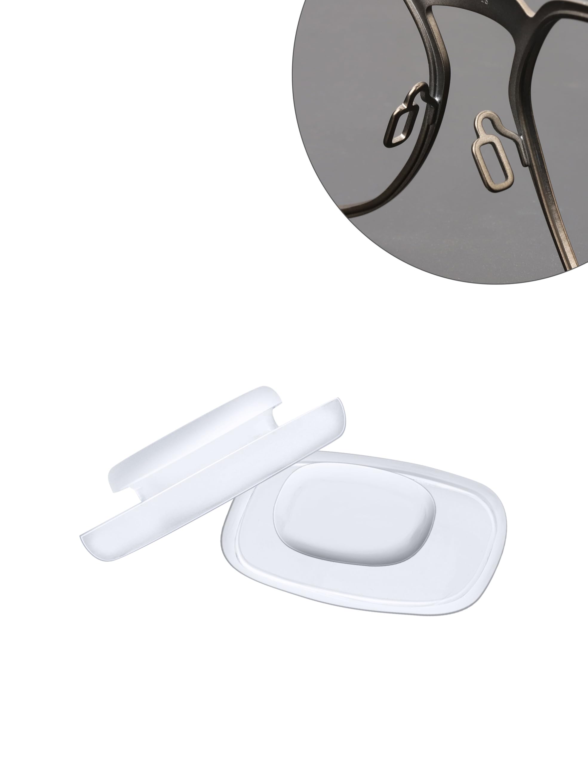 Easy-to-install nose pads compatible with Oakley Latch Key, Diecutter, and Latch Alpha