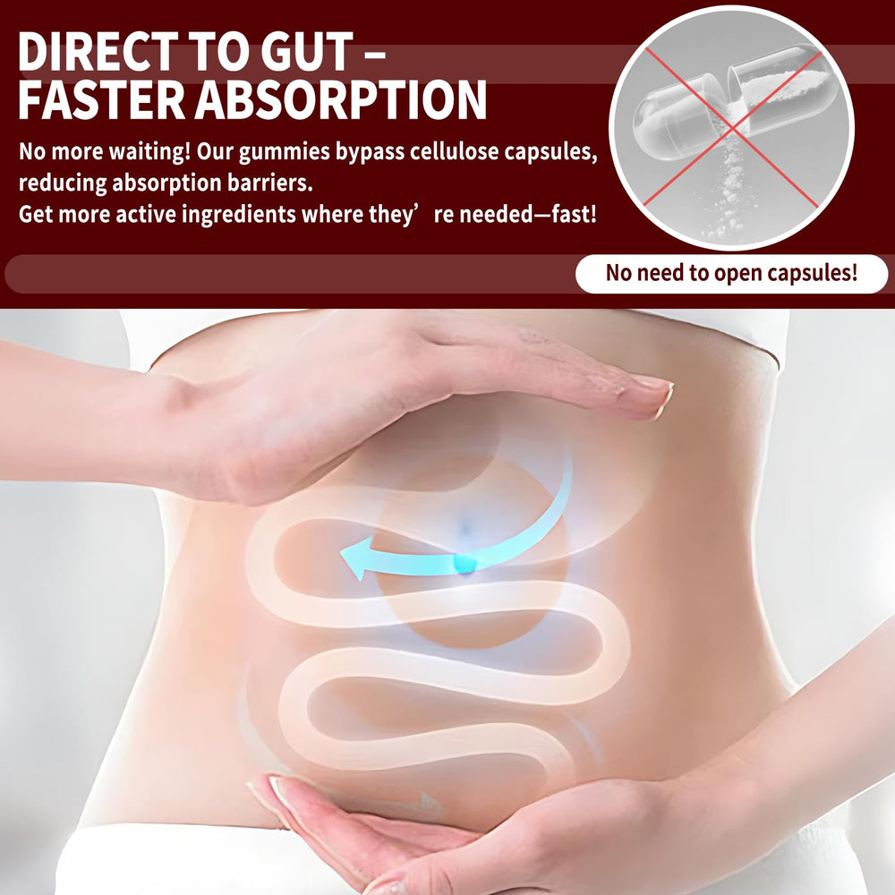 Close-up of Mixed Berries flavored Thiamine B1 Gummies