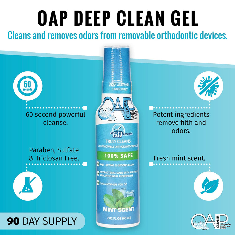 OAP Cleaner bottle beside its packaging box