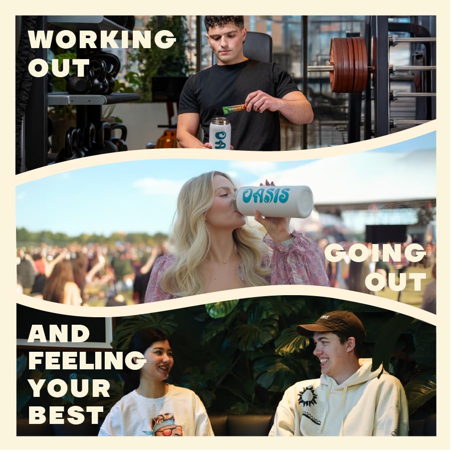 Oasis with Vitamin C emphasizes immune-support hydration.