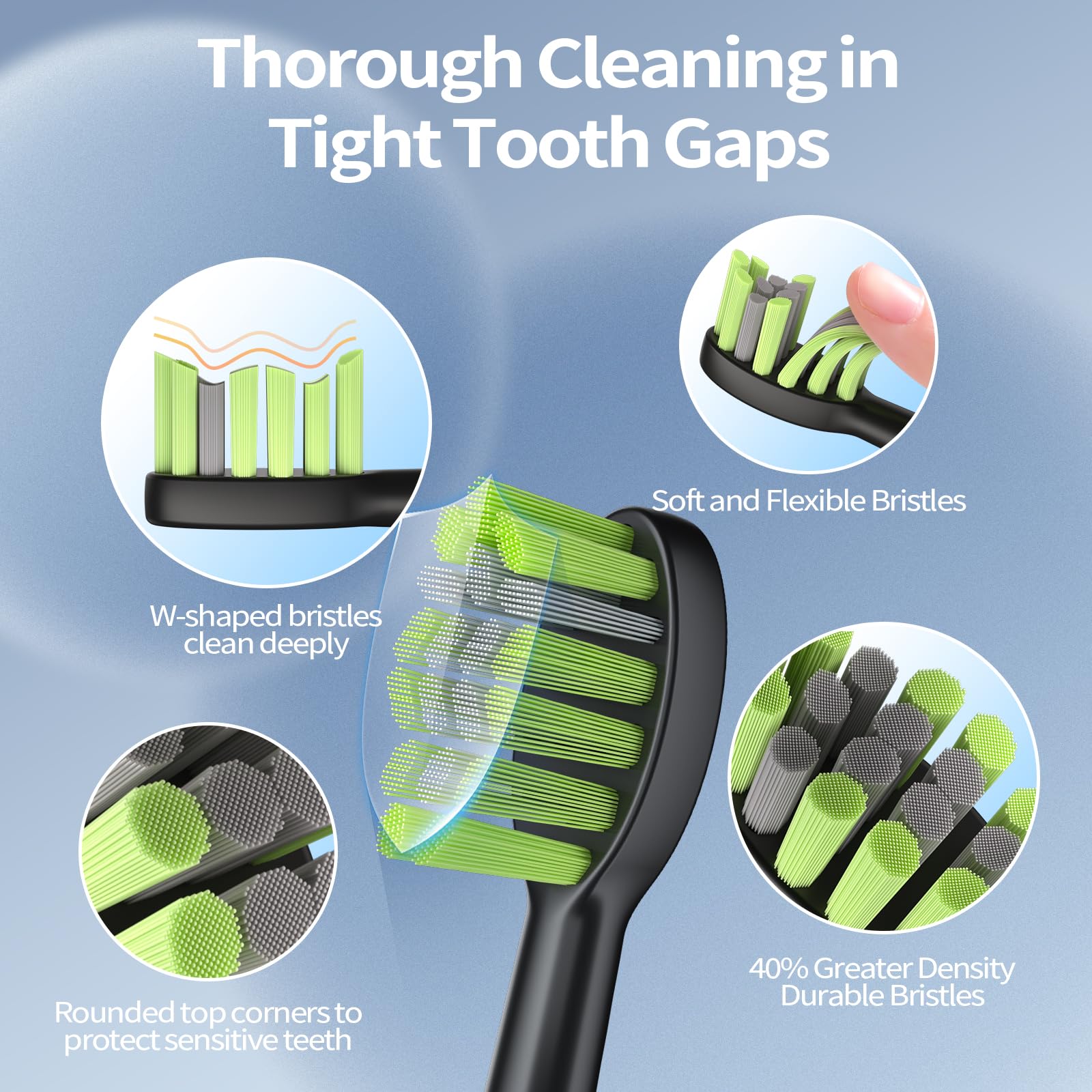 IPX7 waterproof OasiSmile sonic toothbrush