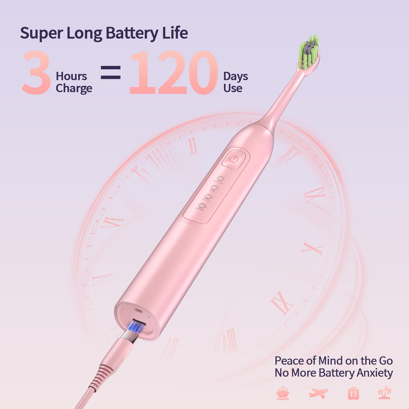 Whitening mode on OasiSmile toothbrush