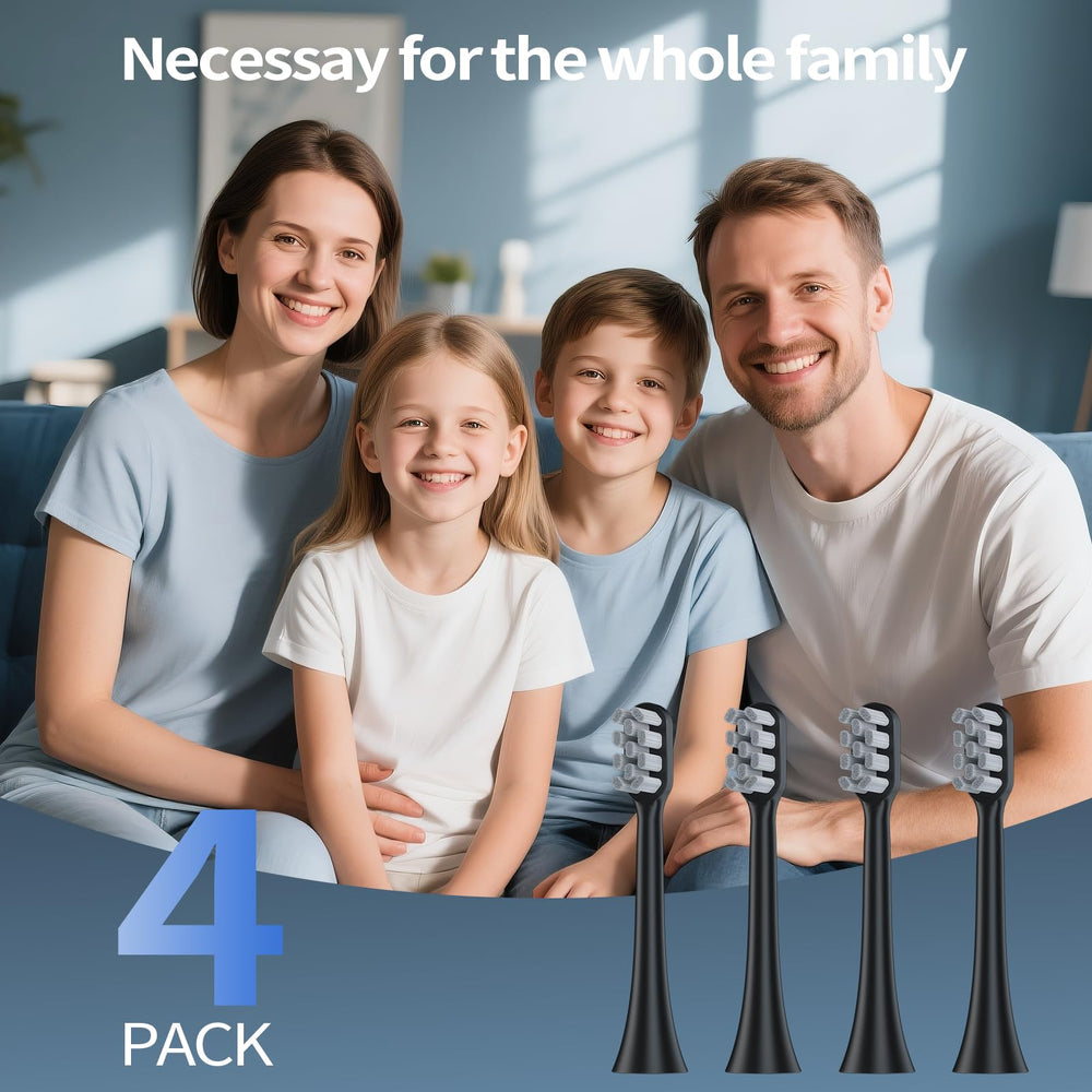 OasiSmile black replacement brush heads for WL-T1006 model