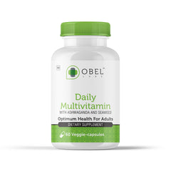 Obel Daily Multivitamin bottle featuring Ashwagandha and Seaweed