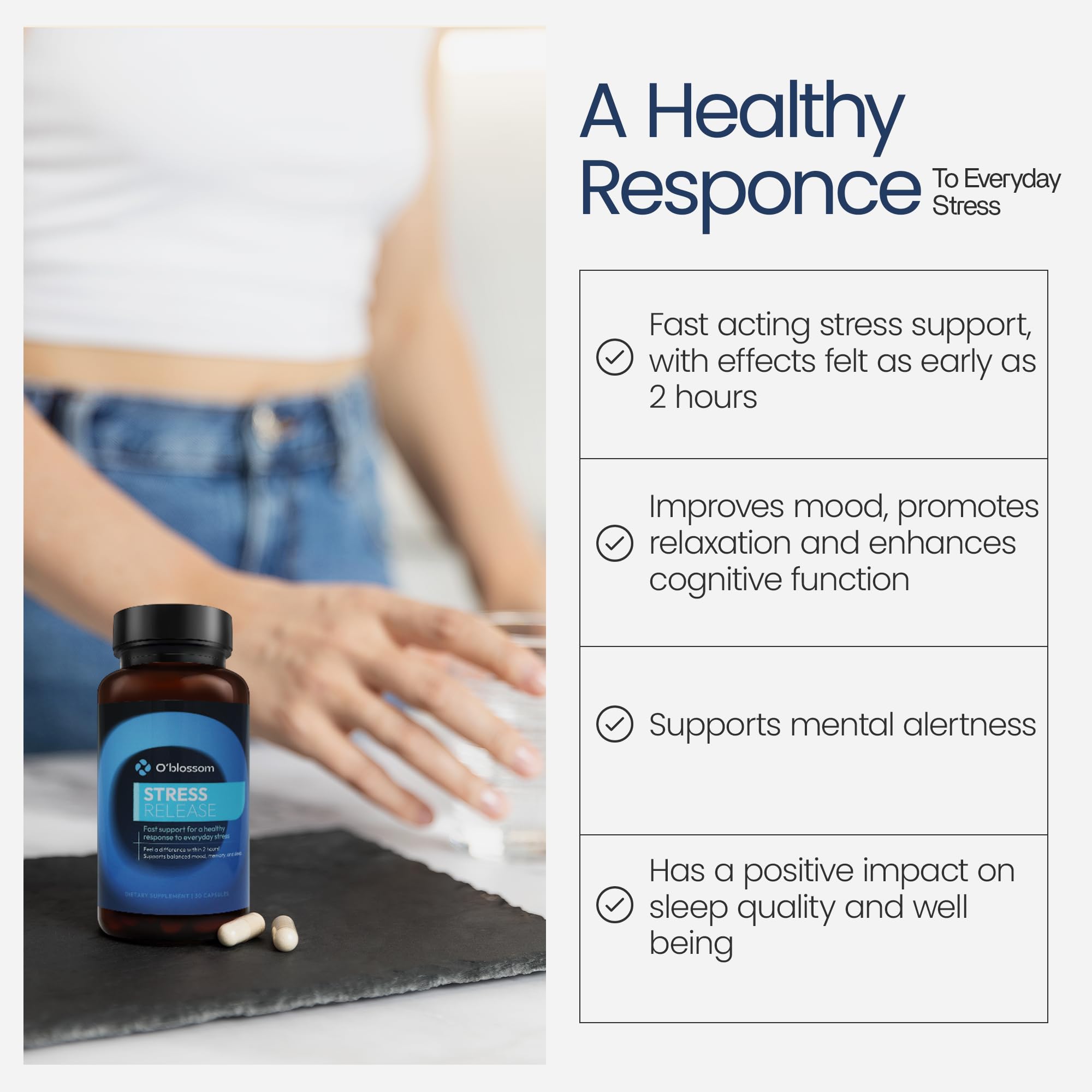 Close-up of Stress Release capsules