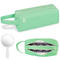 Front view of OBUSATT daily contact lens organizer in green