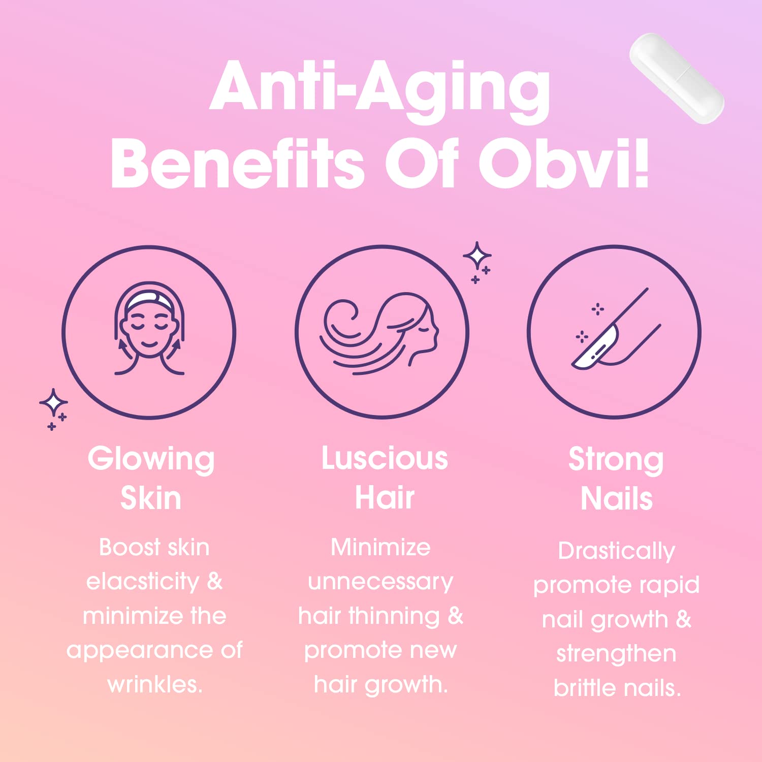 Illustration of hydrolyzed collagen types I–X with USA-made label