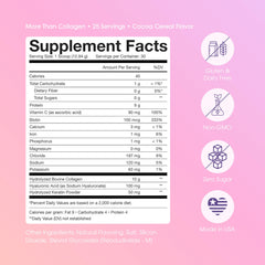 Scoop of Obvi More Than Collagen Powder in a glass