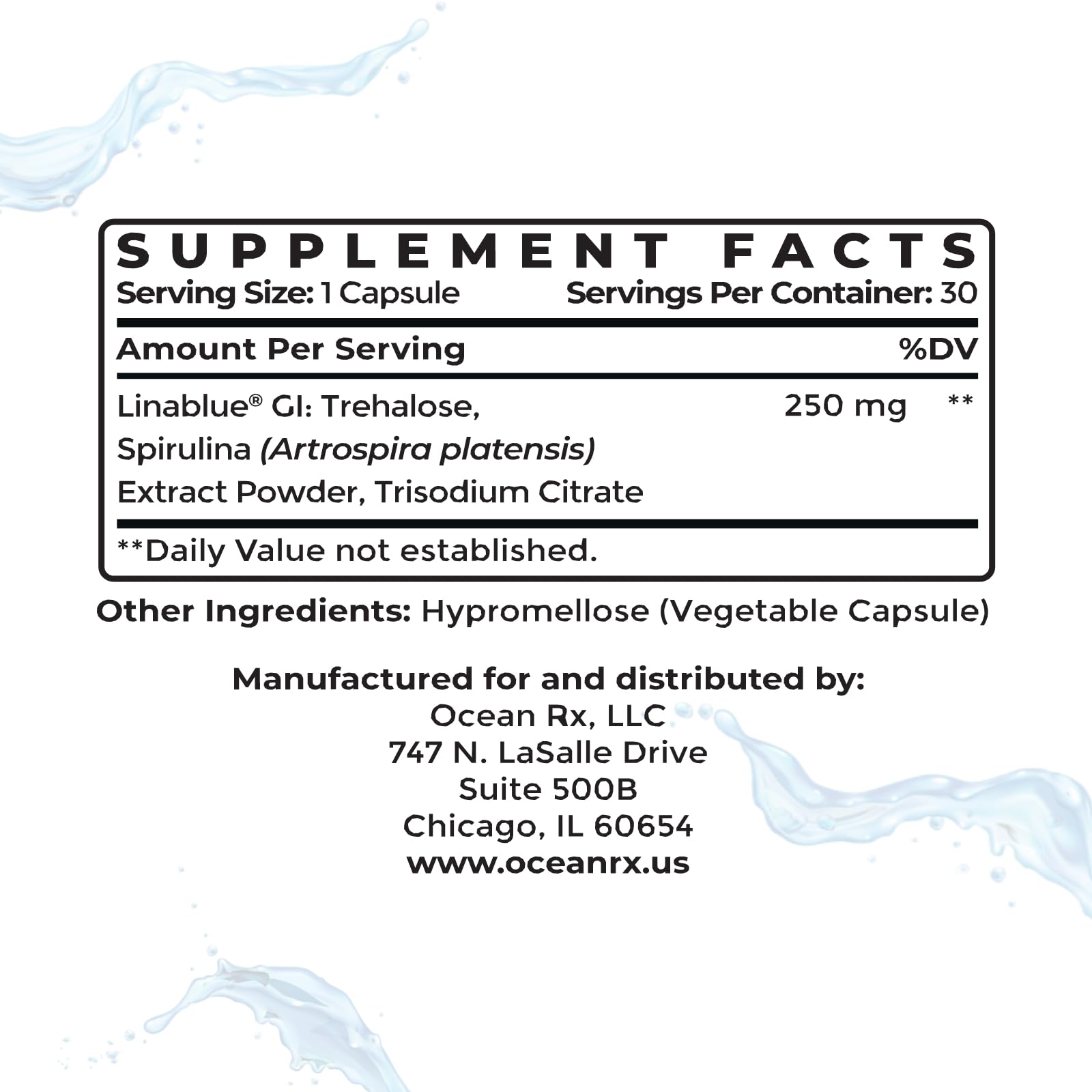 Spirulina capsules emphasizing anti-wrinkle skin benefits